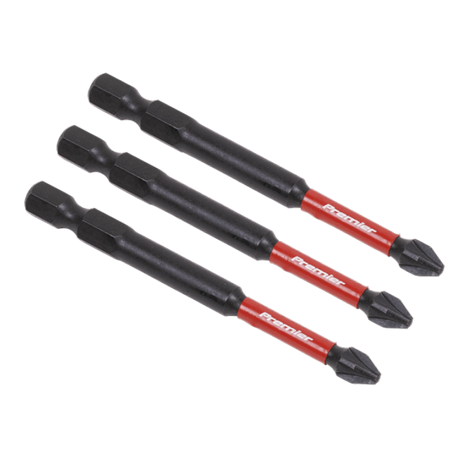 Hovedbilde Bits PZ2 75mm Kraftbits for slagtrekker 3 stk AK8258