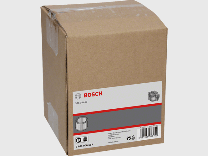 Hovedbilde Bosch Foldefilter for GAS 18V-10 Vaskbart