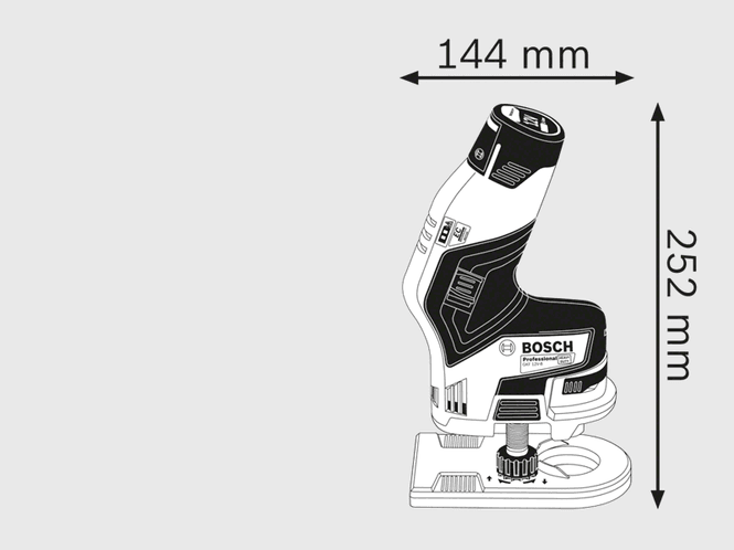 Hovedbilde Bosch kantfreser GKF 12V-8 Solo i L-Boxx