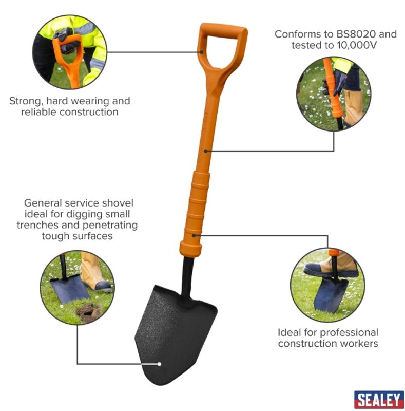 Isolert spade 10000V HVCT07