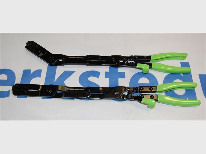Hovedbilde 500 030 Dobbelt leddet slangeklemetenger 2 stk rett og 30 grader