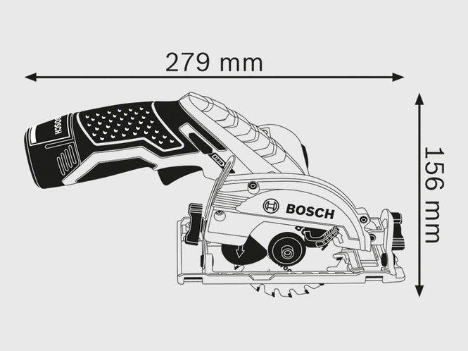 Hovedbilde Bosch Sirkelsag GKS 12V-26 Solo L-Boxx