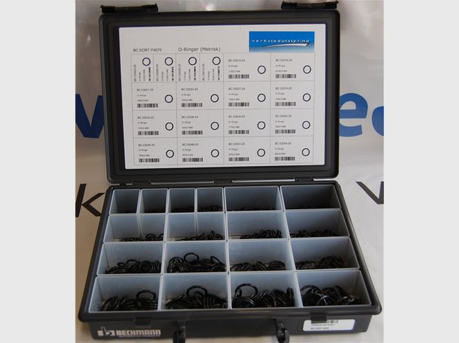 Hovedbilde Sortimentsboks P4070 O-Ringer metriske 1050 stk