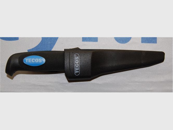 Hovedbilde Kniv rustfri med holder for belte Tecos blå