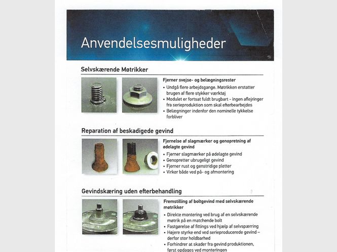 Hovedbilde Selvgjengende sekskantmutter M12x1,75 5stk 1712000-5