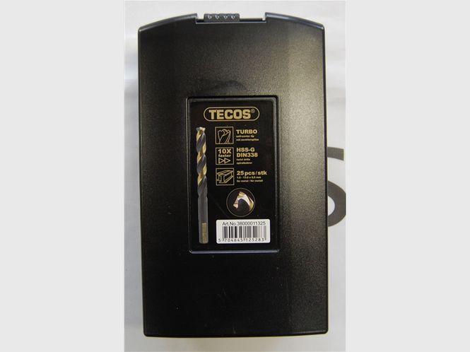 Hovedbilde HSS Turbo-G sett 1-13mm 25 deler i plastboks Selvsentr.