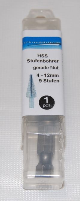 Hovedbilde HSS trappebor 4-12 x 1,0mm 9 trinn